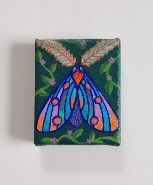 Blue Moth - Original Painting